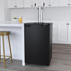 EdgeStar KC2000SSTWIN Full Size Stainless Steel Dual Tap Kegerator & Draft Beer Dispenser - Stainless Steel