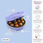 Babycakes Cake Pop Maker by Select Brands - Kit for Birthdays & More - Includes Decorating Stand & 50 Sticks - Features Non-Stick Coating - Makes 12 Cake Pops