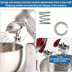 Replacement Parts for Kitchenaid,Hub Attachment Cap & Fixing Attachment Thumb Knob Screw,Stainless Steel Springs, And Washers