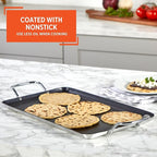 Imusa Double Burner Griddle Non-Stick 20-Inch, Black