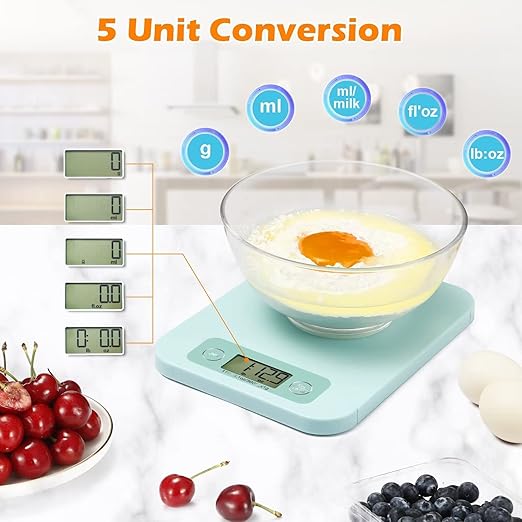 Smart Food Scale - Digital Kitchen Food Scales Weight in Grams and Ounces with Nutritional Analysis APP, Food Calorie Scale for Weight Loss, Keto, Macro, Meal Prep