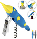 Platypus Multi-Function Bottle Opener - Magnetic Fridge Tool with Can and Premium Wine Opener, Durable Metal and ABS Plastic Design for Kitchen, Bar, or Home 2Pack