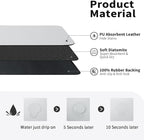 HotLive Dish Drying Mat for Kitchen Counter, Heat Resistant Drainer Mats with Non-slip Rubber Backed, Hide Stain Kitchen Super Absorbent Draining Mat, Easy to Clean Dish Rack Pad, Light Grey 18"x32"