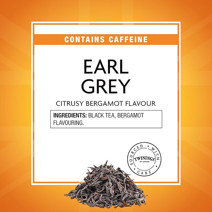 Twinings Earl Grey Loose Tea Tin, 7.05 Ounce Tin (Pack of 1), Smooth, Flavourful, Robust Black Tea Leaves, Caffeinated, Enjoy Hot or Iced