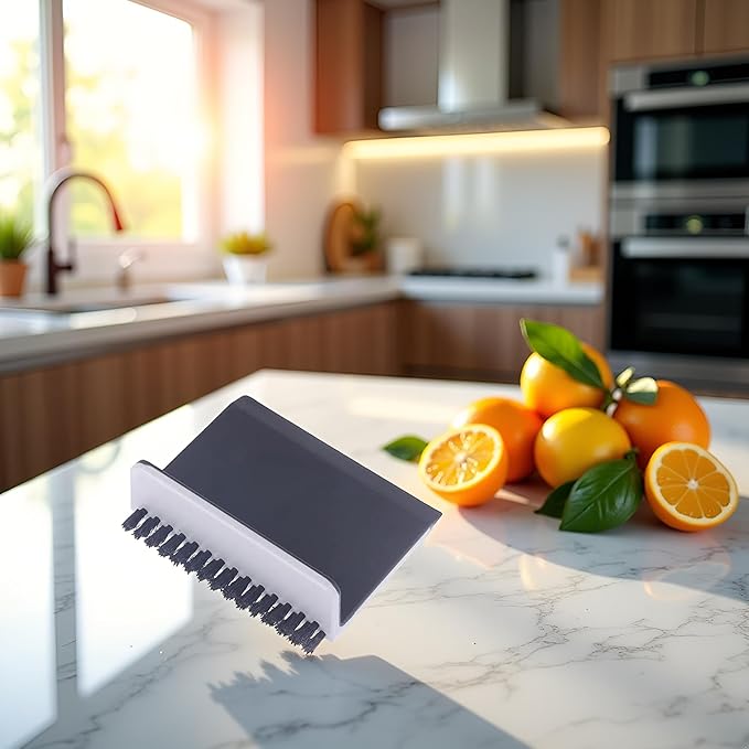 2 Pcs Black Kitchen Sink Squeegee Cleaner Countertop Brush Wiper Vegetable Cleaning Brush Wiper Home Kitchen Tool Accessories Fruit and Vegetable Cleaning Brushes