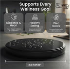 Portable Food Scale with Nutritional Calculator. Rechargeable Travel Size for Weight Loss, Nutrition, Calories, Diabetes, Meal Prep - Pocket Digital Kitchen Scales - Free GOURMETMILES App