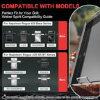 Flat Top Griddle Insert for Napoleon Rogue 425 Series, Carbon Steel Griddle Plate Replacement for Napoleon R425, R425-1, R425-2, 425SB, COS425SBPK, R425NSS, R425SIB, Replace Part S83013, 22.8''X17.7''