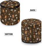 Coffee Print Electric Pressure Cooker Storage Bag Insulated Cloth Cover Electric Pressure Cooker Bag Insulation Bag with Front Pocket
