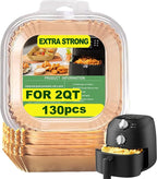 Small Air Fryer Liners for COMFEE' Compact 2.1 Air Fryer, 2 qt Air Fryer Liners for Instant Pot Vortex Mini, Air Fryer Paper Liners Disposable 2 qt Mini Liners for Gourmia Compact Digital