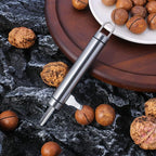 Totority Heavy Duty Walnut Opener and Macadamia Nut Cracker 304 Stainless Steel Household Nut Sheller Tool for Pecans and Hazelnuts, Kitchen Specialty Gadget for Home Use