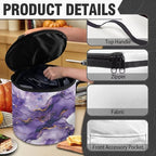 Purple Marble Electric Pressure Cooker Insulation Bag Not Easily Deformed Electric Pressure Cooker Storage Bag Kitchen Appliance Dust Cover