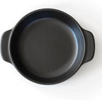 Santo Banko Ware Au Gratin Dish, Small, For One Person Capacity: 9.5 fl oz (270 ml), Heat Resistant, Oven-safe, Direct Fire, Microwave Safe, Dishwasher Safe, Stackable, Black, Made in Japan