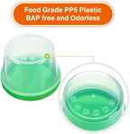 EONJOE 2 oz Plastic Containers with Lids Small Salad Dressing Container To Go Condiment Sauce Dipping Cups Jar Airtight,12-pack