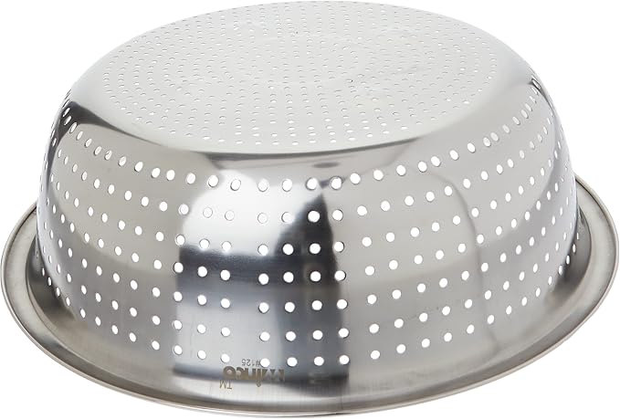 Winco Chinese Colander with 2.5 mm Holes, 11-Inch, Stainless Steel, Medium
