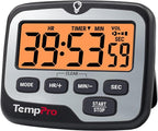 TempPro TM01 Kitchen Timers for Cooking with Count Up Countdown Timer, Digital Timer for Kids Students with Touch Backlight, Study Timers for Classroom Teacher Supplies(Previously ThermoPro)
