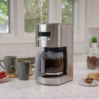 Koolatron Kenmore Elite Drip Coffee Maker - 12-Cup Programmable Coffee Machine With Glass Pot, Pause and Pour, Auto Shut-Off, Large Water Reservoir, Reusable Filter, Dishwasher Safe Carafe