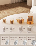2 Pack Reinmoson Mini Tea Strainers for Loose Tea, Extra Fine Mesh Tea Infuser, 304 Stainless Steel & Updated Slim Threaded Lid, Loose Leaf Tea Steeper for Black Tea, Rooibos, etc