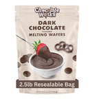 Chocolate Works Dark Chocolate Melting Chocolate Wafers, 2.5lb (Pack of 1)