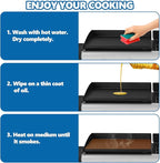 Portable Top Griddle for Royal Gourmet GD4002T, Cast Iron Griddle Plate, Royal Gourmet accessories, Outdoor BBQ Cooking Camping, Flat Top for Royal Gourmet 4-Burner Gas Grills