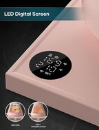 INTASTING Electric Kettles, Gooseneck Electric Kettle, ±1℉ Temperature Control, Stainless Steel Inner, Quick Heating, for Pour Over Coffee, Brew Tea, Boil Hot Water, 0.9L Pink