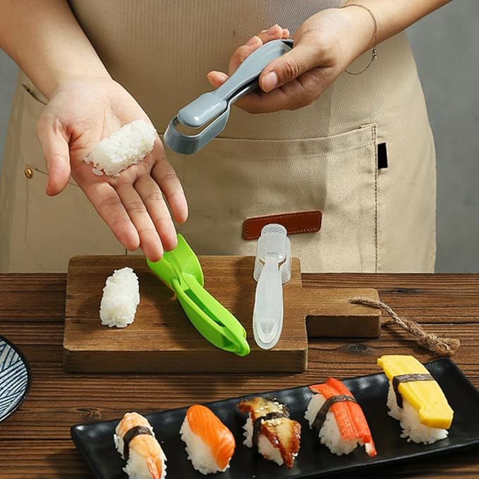 Sushi Mold Set Nigiri Rice Ball Maker Tool for DIY Sushi Easy to Use Reusable Assorted Colors for Family Gatherings and Creative Meals