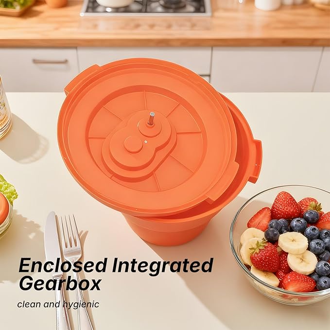 Hakka Restaurant Salad Spinner, 5 Gal/20 Qt Commercial Salad Spinner Large & Lettuce Dryer for Vegetable Friuts