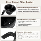 Coffee Brew Funnel Basket Replacement for Bunn 38766.0002 Filter Holders BX, BT, BTX, GR & Velocity Series Brewers Coffee Maker Brew Filter Basket