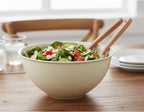 Tribello Large Mixing bowls 5-Quart 169oz - Plastic Salad/Mixing/Serving Bowl - 4 pack (Colors May Very)