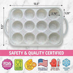 BAKE BOSS 2-Pack Silicone Muffin Pan for Baking with Metal Reinforced Frame -12 Cup Regular Size Cupcake Pan, BPA Free Silicone Muffin Tray - Cupcake Baking Pan Molds for Oven & Dishwasher Safe
