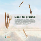 Sustainable Agave Co - Agave Fiber Cutlery Set - 24 Biofilm Wrapped Sets / 72 pcs - Plant-Based, Made With Upcycled Materials - Bulk Brown Forks, Knives Spoons & Napkin Variety Pack