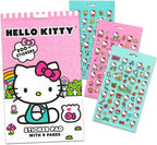 SANRIO Hello Kitty Neck Pillow and Blanket Set - Bundle Hello Kitty Boba Travel Neck Pillow, Hello Kitty Fleece Blanket, Stickers, More | Hello Kitty Travel Accessories