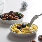 Creme Brulee Ramekins, 6 Pcs Oval Ceramic Baking Dishes 4 OZ, 5.2 Inch Oven Safe Baking Dishes for Souffle, Dessert, Baked Gratins, Prep Bowls for Ingredients, Dipping Sauces - Dishwasher Safe & Stackable