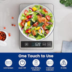 【33 lb & USB Rechargeable】 Digital Kitchen Food Scale Kitchen Scale, Stainless Steel Digital Weight Grams and Oz, Baking and Cooking, 0.1oz/1g Precise, 6 Weight Units (B1)