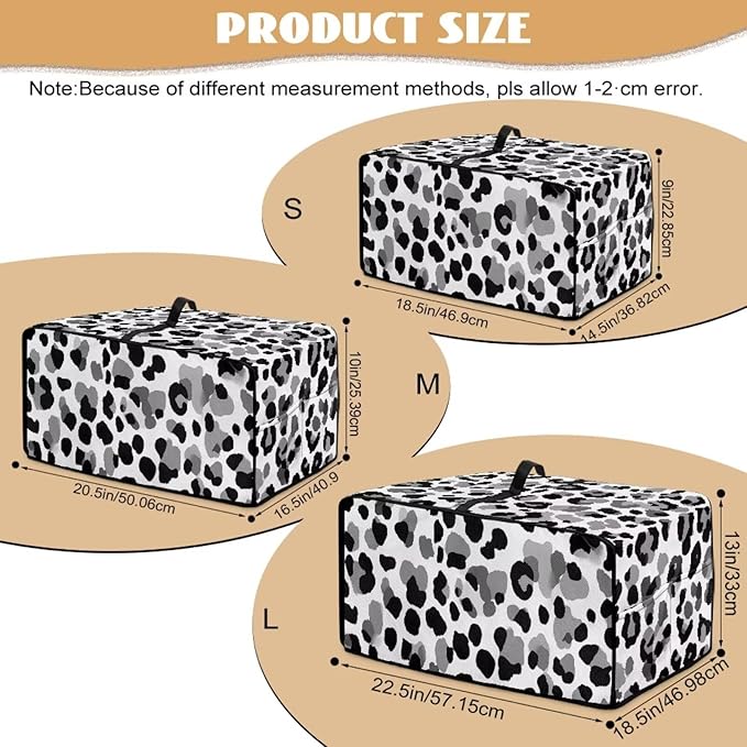 Leopard Print Toaster Oven Dust Cover, Heat-Resistant Case for Toaster Oven, Heavy Duty Washable Dust Cover Fit Most Small Appliance, (Medium-16.1*19.71*10 inches)