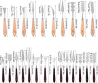 29 Pcs Palette Knife Set, Stainless Steel Palette Knife with Wooden Handle, Numbered Paint Spatula, Oil Painting Supplies for Acrylic Painting, Textured Art