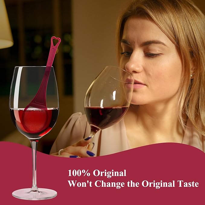 Clerona Wine Wine Filters, the Wine Purifier, Sulfite and Histamines Remover - Naturally Eliminate Allergies & Sensitivities (Pack of 8)
