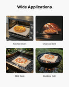 VEVOR Pizza Stone, 16 x 14 x 0.6 Inch Rectangular Cordierite Pizza Stone, Large Baking-Stone with Scraper, 1450℉ Heat-Resistant Cordierite Cooking Stones for Kitchen Bake Oven, BBQ Grill
