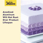 Wilton 8 x 8 Inch Square Cake Pan, Even Heating Aluminum Bakeware, Made Without PFAS, Packaging May Vary