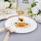 bUCLA 30PCS White Plastic Dinner Plates Disposable - Premium 10.25inch White Weddings and Party Dinner Plates
