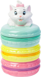 Silver Buffalo Disney The Aristocats Small Sculpted Ceramic Snack Jar Featuring Marie, 4” x 4.85” x 7.3”