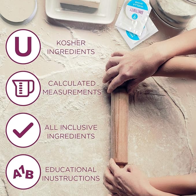 Baketivity Kids Baking DIY Activity Kit - Bake Delicious Bug Cupcakes with Pre-Measured Ingredients – Best Gift Idea for Boys and Girls Ages 6-12 – Includes Free Hat and Apron