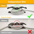 Daisyhome Cord Organizer for Kitchen Appliances-6 Pack, Appliance Cord Organizer stick on, Small Kitchen Appliances Cord keeper, Adhesive Cord Holder, Cord Winder for Pressure Cooker, Stand Mixer…