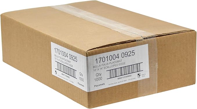 Paterson Paper Placemats Paper Italian (10x14, 1000/Case)