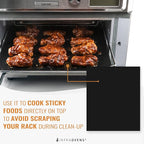 Toaster Oven Air Fryer Reusable Mats Accessories 9 x 11, Silicone Liner, Drip Mat (3pcs) Compatible with Cuisinart, Emeril Lagasse, Gowise, Breville + More, Convection Accessories, Electric Oven Rack