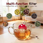 Mushroom Tea Infuser Tea Strainers For Loose Tea Cute Tea Infuser Tea Accessories For Tea Lovers Cute Kitchen Accessories Mushroom Gifts