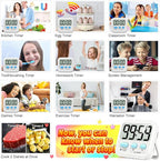 Antonki 2 Pack Digital Timer for Kids, Magnetic Countdown Kitchen Timers for Cooking, Egg, Classroom, Teacher, Exercise, Study, Oven - Battery Included