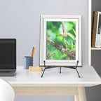 6 Pack Upgraded Plate Display Stands, 8 Inch Anti-Slip Iron Photo Holder Stands Book Display Stands, Compatible 8 to 12 Inch Decorative Plates, Picture Frames and Artworks