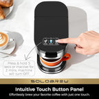 CHULUX SoloBrew Single Serve Coffee Maker, for K Cup and Ground, 3 Brew Sizes with Strong Button & Over Ice Feature, 14oz Removable Reservoir, for Home, Travel, RV, Office and Dorm