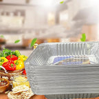 Waytiffer 9x13 Aluminum Pans - (30Pack) Disposable Foil Pans, Half Size Deep Steam Table Pans Extra Thick for Baking, Cooking, Roasting, Heating, Serving & Lining Steam-Table Trays