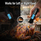 0.5 Sec Instant Read Meat Thermometer Digital with ±0.5℉ Precision, Food Thermometer for Cooking Kitchen Gadgets, Oven Grill Candy BBQ Essentials Accessories, Gifts for Him Dad Men Birthday, Black